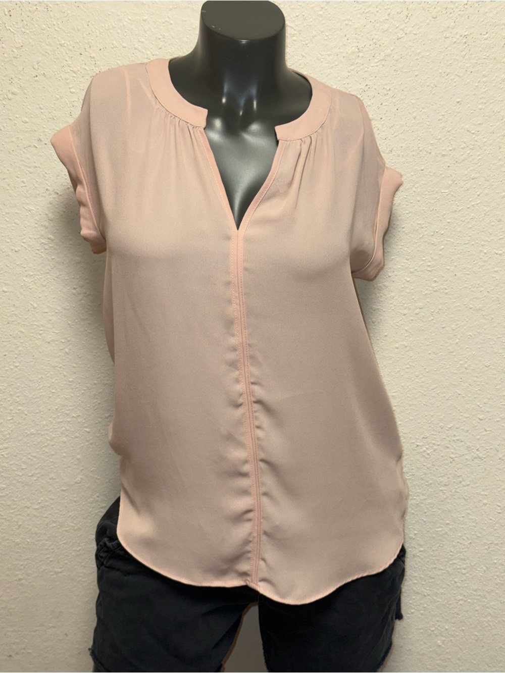 Philosophy Light Beige Sleeveless V-Notch Camisole